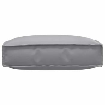 Palletkissen für Sitz Grau 60x60x12 cm Oxfordstoff