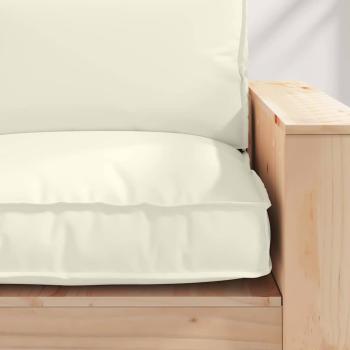 ARDEBO.de - Pallet Kissen für Sitz Creme 80x80x12 cm Oxford Stoff