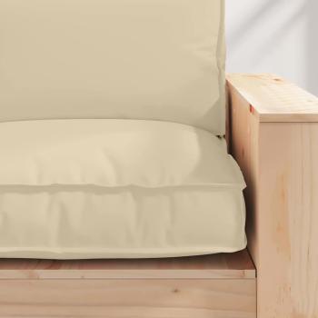Pallet-Kissen für Sitz Beige 80x80x12 cm