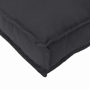 ARDEBO.de - Palettenkissen für Rückenlehne Schwarz 70x40x12 cm Oxford-Stoff
