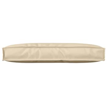 ARDEBO.de - Palletkissen für Rückenstütze Beige 80x40x12 cm Oxford Stoff