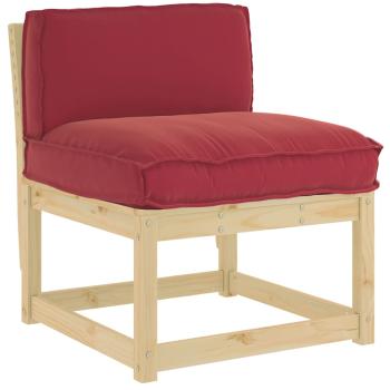 ARDEBO.de - Pallet-Kissen für Rückenstütze Burgunderrot 80x40x12 cm Oxford-Stoff