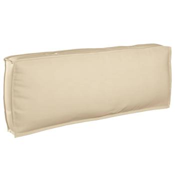 ARDEBO.de - Palettenkissen für Rückenlehne Beige 120x40x12 cm Oxford-Stoff
