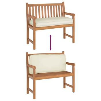 Palettkissen für Sitz/Rückenlehne Creme 120x50x12 cm Oxfordstoff