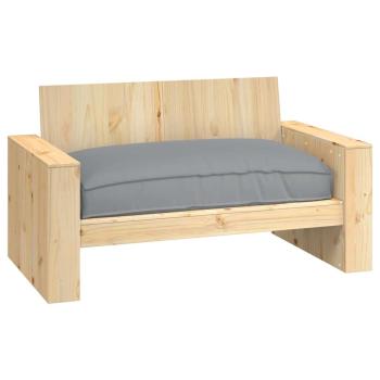 Pallet-Kissen für Sitz Grau 120x80x12 cm Oxford-Stoff