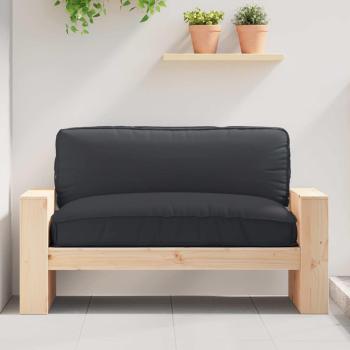 ARDEBO.de - Pallet Kissen für Sitz Schwarz 120x80x12 cm Oxford Stoff