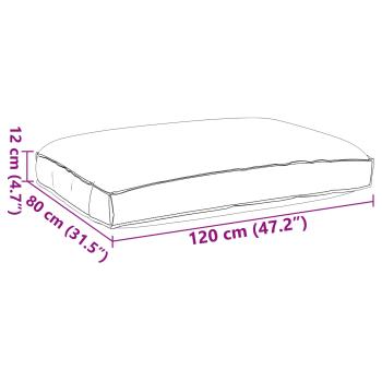 Pallet Kissen für Sitz Königsblau 120x80x12 cm Oxford Stoff