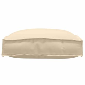 Pallet Kissen für Sitz 2 Stück Beige 40x40x8 cm Oxford-Stoff