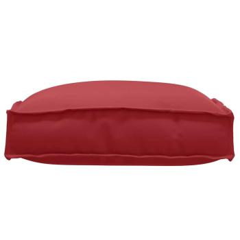 Pallet-Kissen für Sitz 2 Stück Weinrot 40x40x8 cm Oxford-Stoff