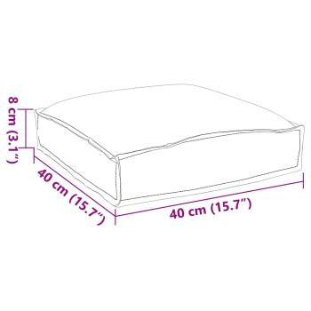 Kissen 4 Stk. Oxford-Stoff Blattmuster 40 x 40 x 8 cm
