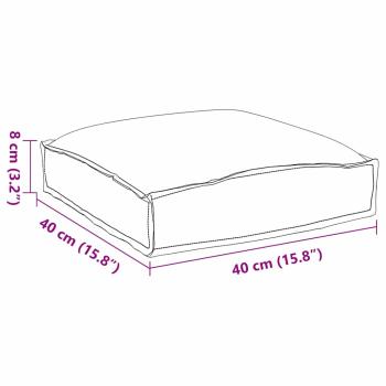 Pallet-Kissen für Sitz 6 Stück Anthrazit 40x40x8 cm Oxford-Gewebe