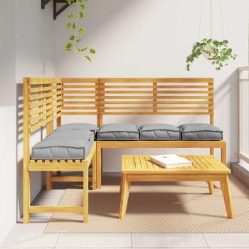 ARDEBO.de - Pallet Kissen für Sitz 6 Teile Grau 40x40x8 cm Oxford Stoff