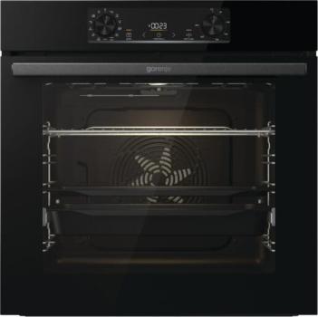 Gorenje Black Induct Set 2 EEK: A Backofen-Set mit Induktionskochfeld (BOS6737E06BG + GI6401BSC) 59,5 cm breit, 77 L, schwarz