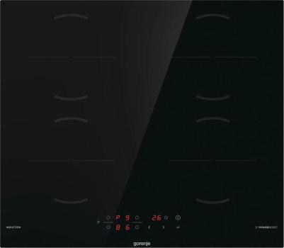 Gorenje Black Induct Set 2 EEK: A Backofen-Set mit Induktionskochfeld (BOS6737E06BG + GI6401BSC) 59,5 cm breit, 77 L, schwarz