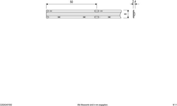 EVN COB-Serie LED-Strip, IP20, 24V/DC, 10W/m, 1005lm/m, 5m (C20242401002)