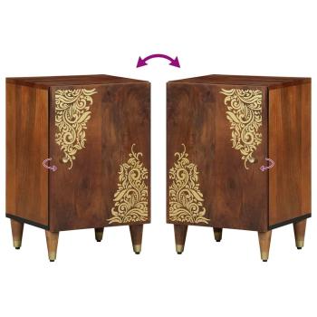 Badezimmer Schrank Honigbraun Massivholz Akazie 38 x 33 x 58 cm