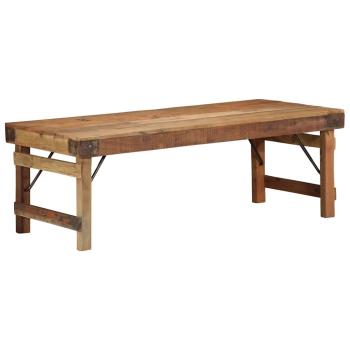 Couchtisch Naturholz Massivholz 110 x 55 x 40 cm Einfach