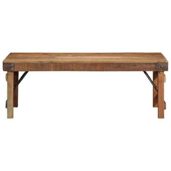 Couchtisch Naturholz Massivholz 110 x 55 x 40 cm Einfach