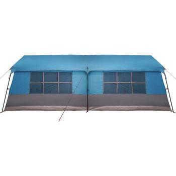 Campingzelt mit Fenstern Blau 12-Personen Wasserdicht
