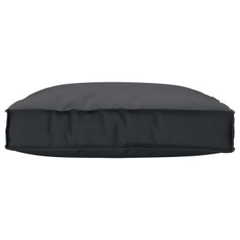 Pallet Kissen für Sitz Schwarz 80x80x12 cm Oxford Gewebe