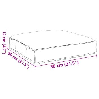 Pallet Kissen für Sitz Weinrot 80x80x12 cm Oxford Stoff