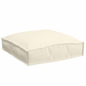 Pallet-Kissen für Sitz 4 Stück Creme 40x40x8 cm Oxford-Stoff