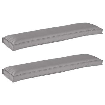 ARDEBO.de - Outdoor Kissen Grau Polyester Groß Wasserabweisende Materialien