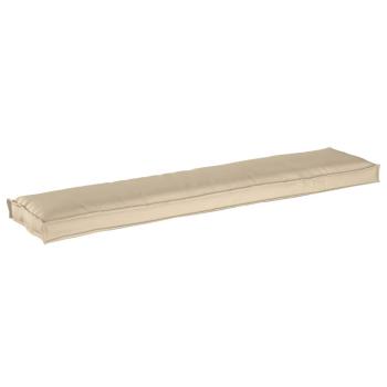 Außenkissen Set von 2 Beige Polyester 180 cm x 40 cm Sofakissen