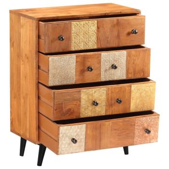 Kommode 60x30x75 cm Massivholz Akazie