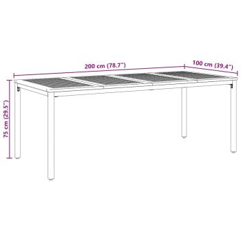 Garten Essgruppe 9-teilig Grau Aluminium Langlebig