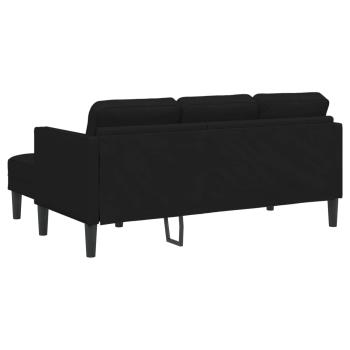 Sofa Set mit Kissen 2 pcs Schwarz Polyester