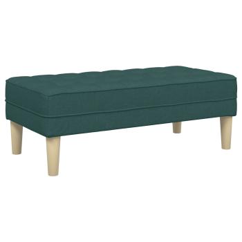 2-teiliges Sofa Set mit Kissen aus dunkelgrünem Stoff