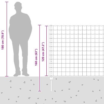 Gartenzaunset Set von 2 Grün PVC-beschichtetes Metall