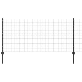 Gartenzaun Set 2er Pack Grau Metall 10 x 1 m Langlebig