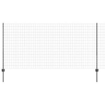 Metall Eurozaun Set aus 2 Grau Metall 25 x 1,2 m Langlebig