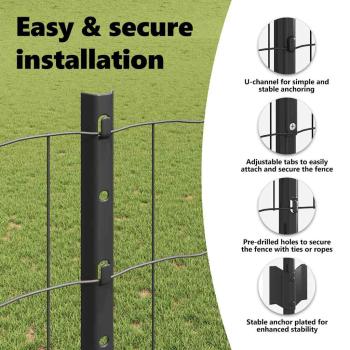 Euro-Zaun mit Pfosten 25 x 1,2 m PVC-beschichteter Stahl Grau