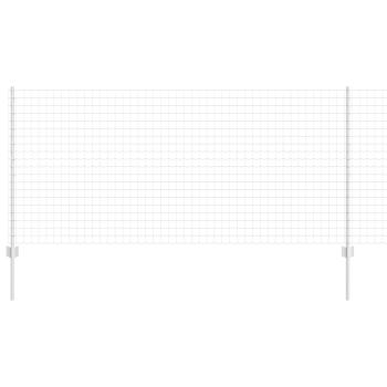 Gartenzaunset Set aus 2 Feuerverzinkter Stahl 10 x 1 m Langlebig