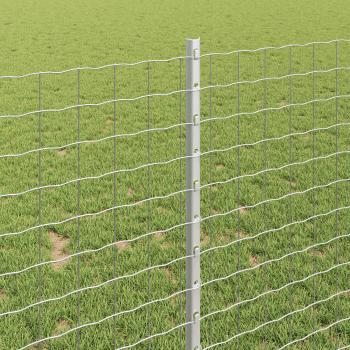 Gartenzaunset Set aus 2 Feuerverzinkter Stahl 10 x 1 m Langlebig