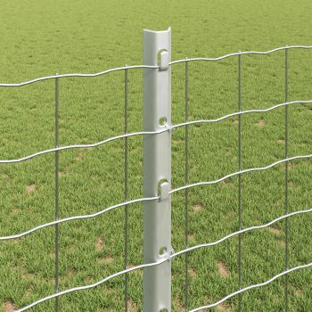 Gartenzaunset Set aus 2 Verzinkter Stahl 10 x 1,2 m Langlebig