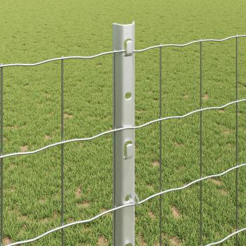 Gartenzaunrollen Set 2er Set Verzinkter Stahl 10 x 1,2 m