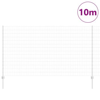 Gartenzaunset Set von 2 Verzinkter Stahl 10 x 1,4 m Rolle