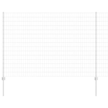 Gartenzaunset Set aus 2 Verzinkter Stahl 10x1,5 m Langlebig