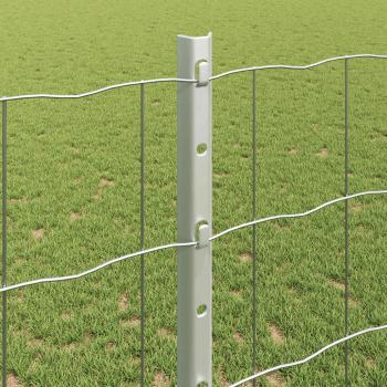 Gartenzaun-Roll-Set 2er Set Verzinkter Stahl 10 x 1,2 Meter