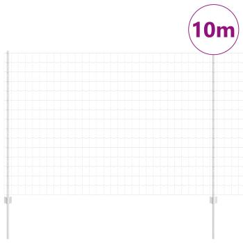 Gartenzaunrollen-Set Set aus 2 Verzinkter Stahl 10 x 1,5 m Robust