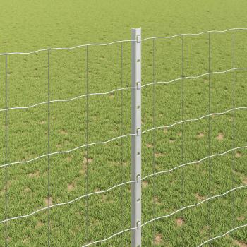 Gartenzaunrollen-Set Set aus 2 Verzinkter Stahl 10 x 1,5 m Robust