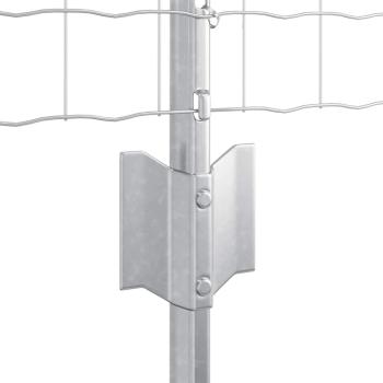Euro-Zaun Set Set von 2 Verzinkter Stahl 25 x 0,6 m Langlebig