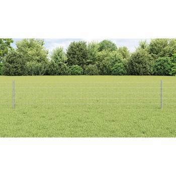 Gartenzaun Set Set aus 2 Feuerverzinktes Silber