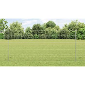 Gartenzaun-Set Set von 2 Verzinkter Stahl 10 x 1,4 m Gartenzaun