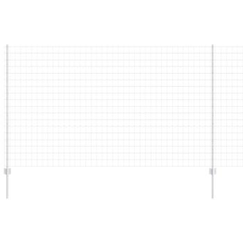 Gartenzaun-Set Set von 2 Verzinkter Stahl 10 x 1,4 m Gartenzaun