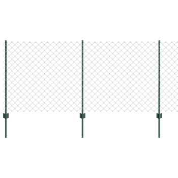Gartenzaunset Set aus 2 Grün Verzinkter Stahl Standard Robust